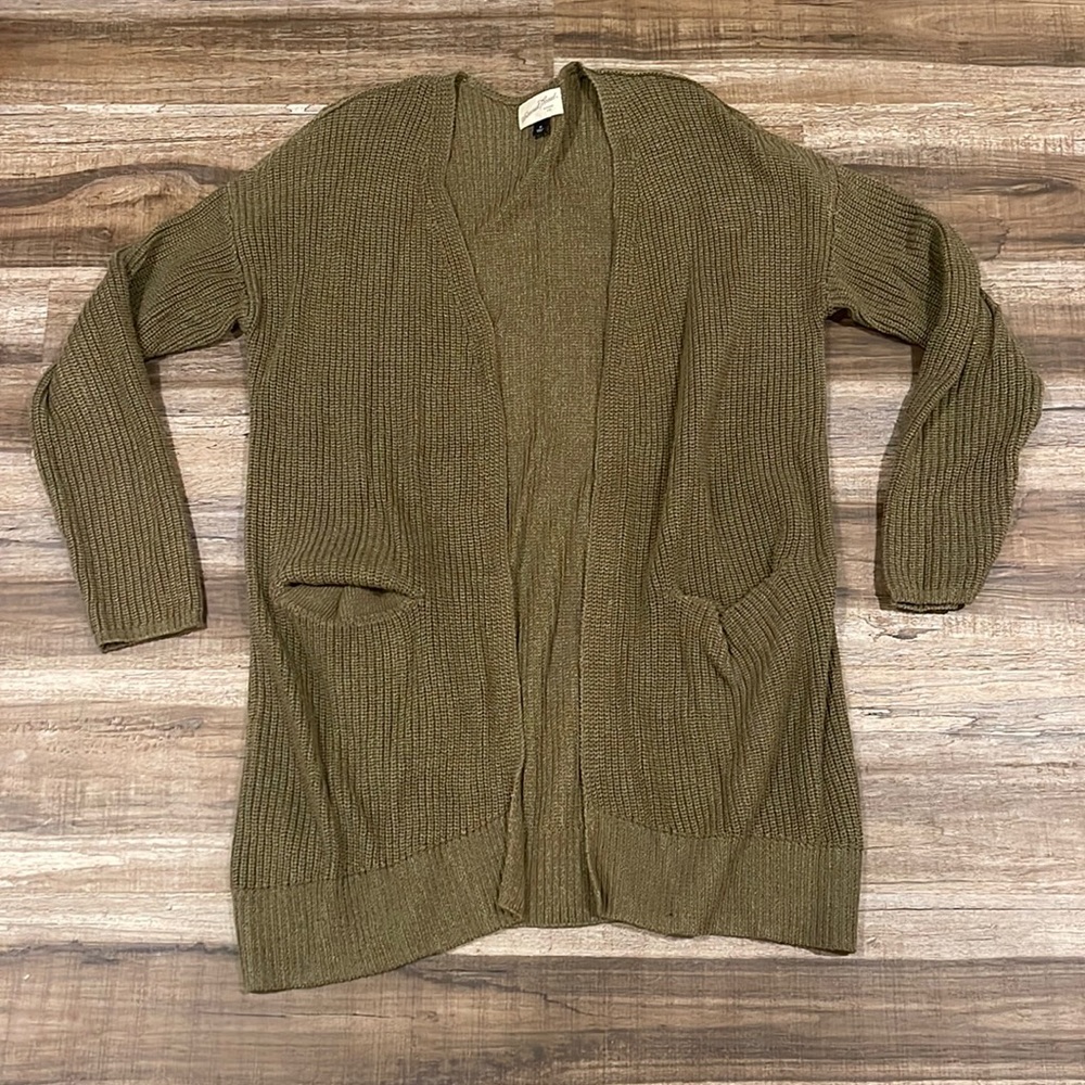 Universal Thread green ribbed cardigan